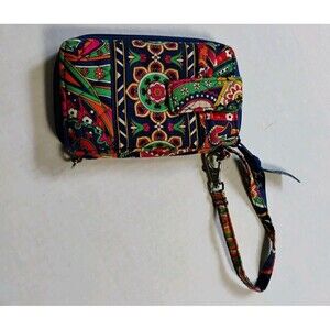 Vera Bradley Floral Wallet ID Card & Cellphone Holder